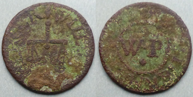 Kidderminster, Will Pritty 1657 farthing Kidderminster, Will Pritty 1657 farthing